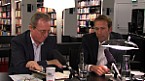 Bild: Manfred Mittermayer und Peter Simon Altmann (v.l.n.r.) bei der Lesung aus dem Buch ''Sommerneige''