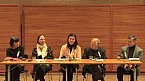 Bild: Marie-Luise Strandt, Arila Siegert, Sabine Coelsch-Foisner, Hellmut Flashar und Thomas Hauschka (v.l.n.r.)
