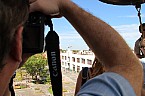 Reinhard C. Heinisch fotografiert vom dem Dach der Basilica de Asunción, León Bild: Reinhard C. Heinisch fotografiert vom dem Dach der Basilica de Asunción, León