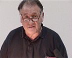 Bild: Peter Weibel bei der Erffnungsrede zum Teitgeschichtetag 2003