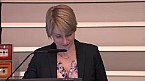 Andrea Ender bei ihrer Antrittsvorlesung ''Von der Welt in den Kopf und zurück: Zweitsprachen lernen und gebrauchen'' Bild: Andrea Ender bei ihrer Antrittsvorlesung ''Von der Welt in den Kopf und zurück: Zweitsprachen lernen und gebrauchen''