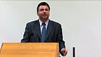 Univ.-Prof. M.A. Ph.D. HEINISCH bei seiner Antrittsvorlesung am 19. Jänner 2011 Bild: Univ.-Prof. M.A. Ph.D. HEINISCH bei seiner Antrittsvorlesung am 19. Jänner 2011